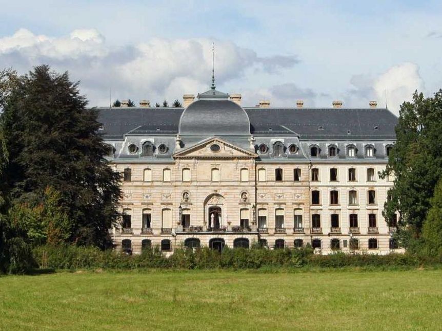 Schloss der Fürsten zu Fürstenberg, Donaueschingen, von der Gartenseite