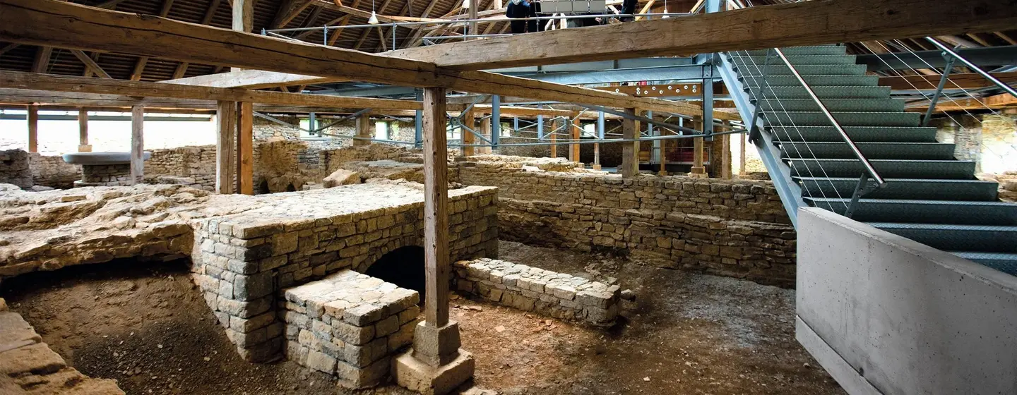 Foto: Staatliche Schlösser und Gärten Baden-Württemberg, Achim Mende Römische Badruine Hüfingen, Innenansicht