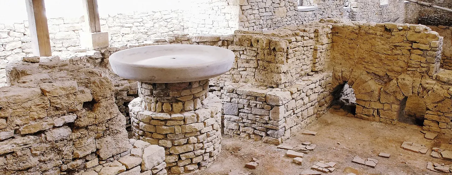 Foto: Roland Sigwart Römische Badruine Hüfingen, Innenansicht