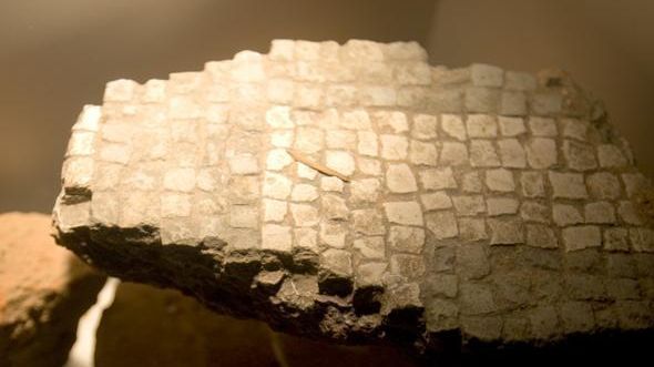 Vestiges des bains romains à Hüfingen, pièce d'exposition